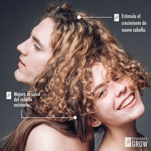 Pharma Grow KIT Completo para el Crecimiento y Fortalecimiento del Cabello Minoxidil 5% con Biotina (Solución Tópica) + Minoxidil 2.5% + Biotina 2.5% (90 Cápsulas) - Pharma Grow