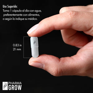 Consumo sugerido - Minoxidil 5 mg Oral para el Crecimiento y fortalecimiento de Cabello para Hombre - Pharma Grow Labs. Envíos a todo México.