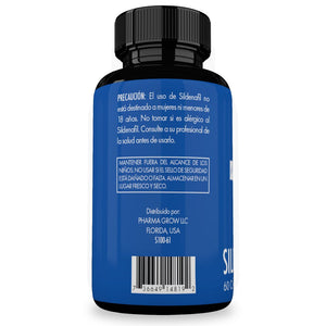 Información - Pharma Grow Sildenafil 100 mg con 60 Cápsulas | Viagra Genérico - Pharma Grow Labs. Envíos a todo México.