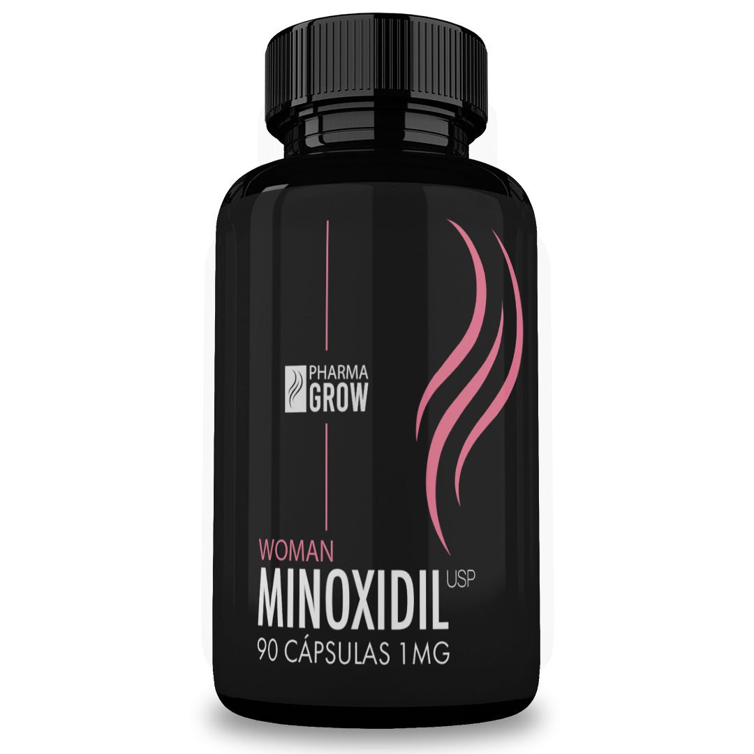 Pharma Grow Minoxidil 1mg oral Crecimiento y fortalecimiento de Cabello para mujeres - Pharma Grow