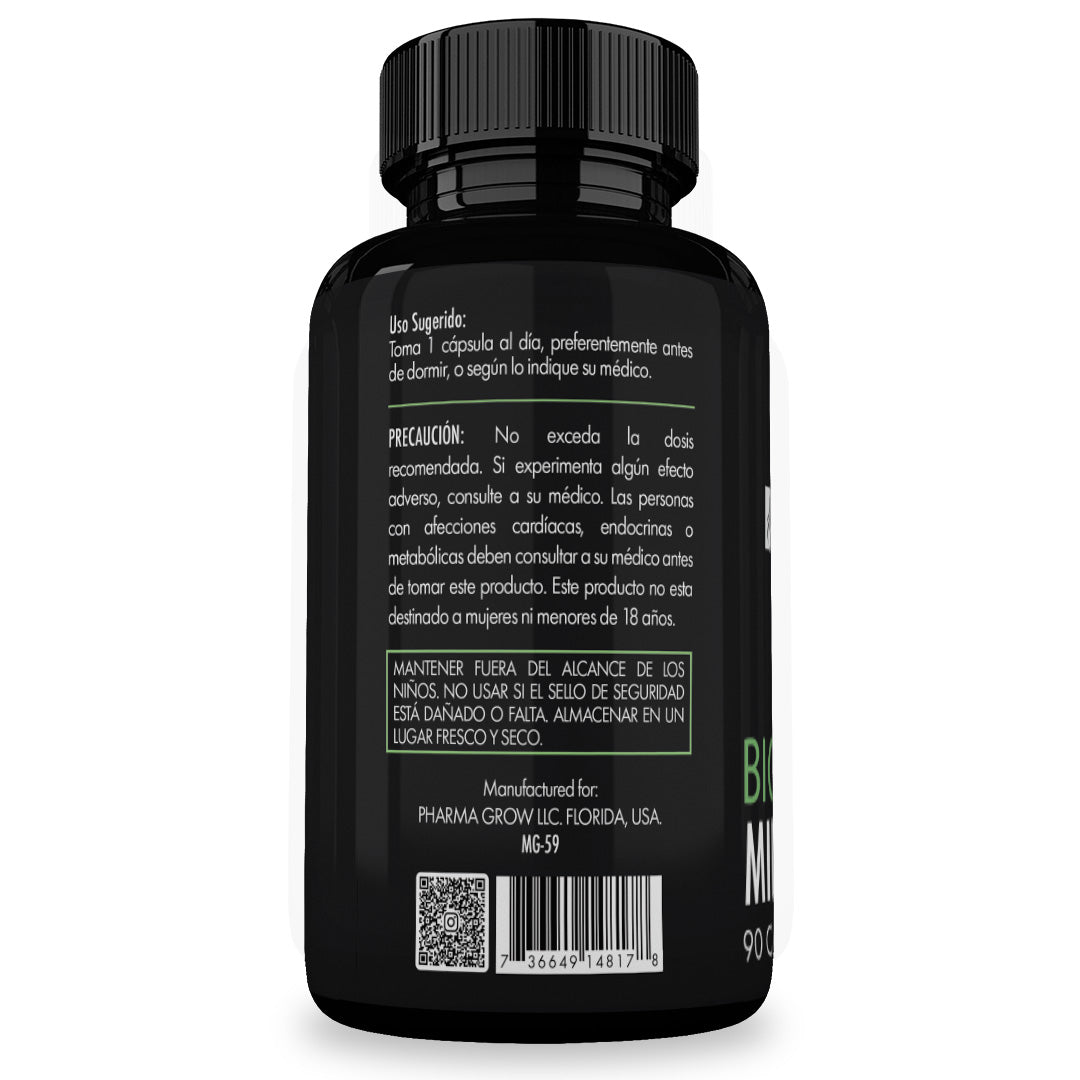 Pharma Grow Minoxidil 2.5 mg + Biotina 2.5 mg Oral para el Crecimiento y Fortalecimiento del Cabello - Pharma Grow