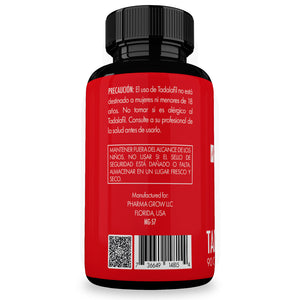 Pharma Grow Tadalafil 5 mg con 90 cápsulas de Cialis genérico
