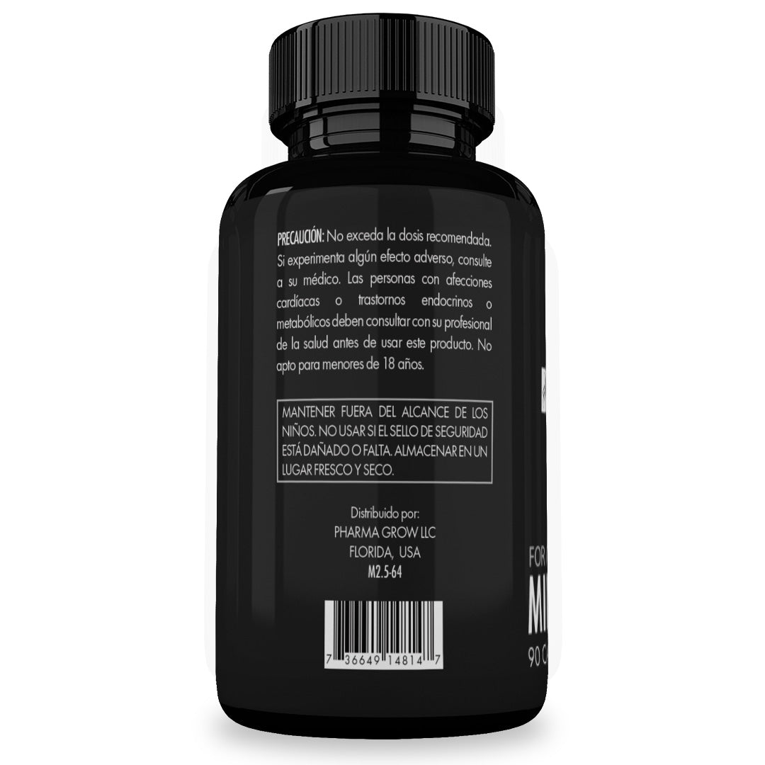 Pharma Grow Minoxidil 2.5 mg Oral para el Crecimiento y fortalecimiento de Cabello para Hombre y Mujer - Pharma Grow