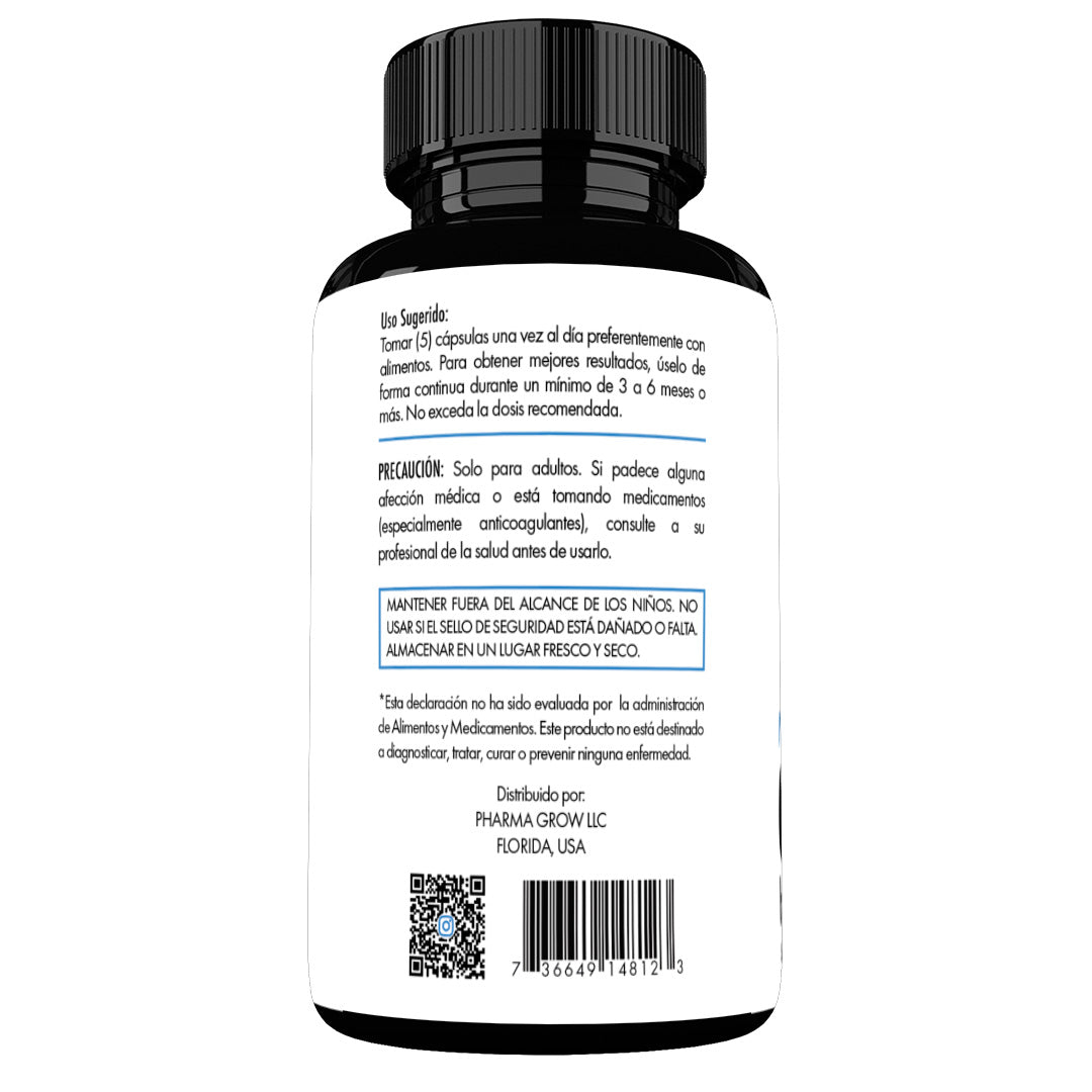 Pharma Grow GROW 360 Hair Vitamins Suplemento para la Caída y fortalecimiento del Cabello para Hombres - Pharma Grow