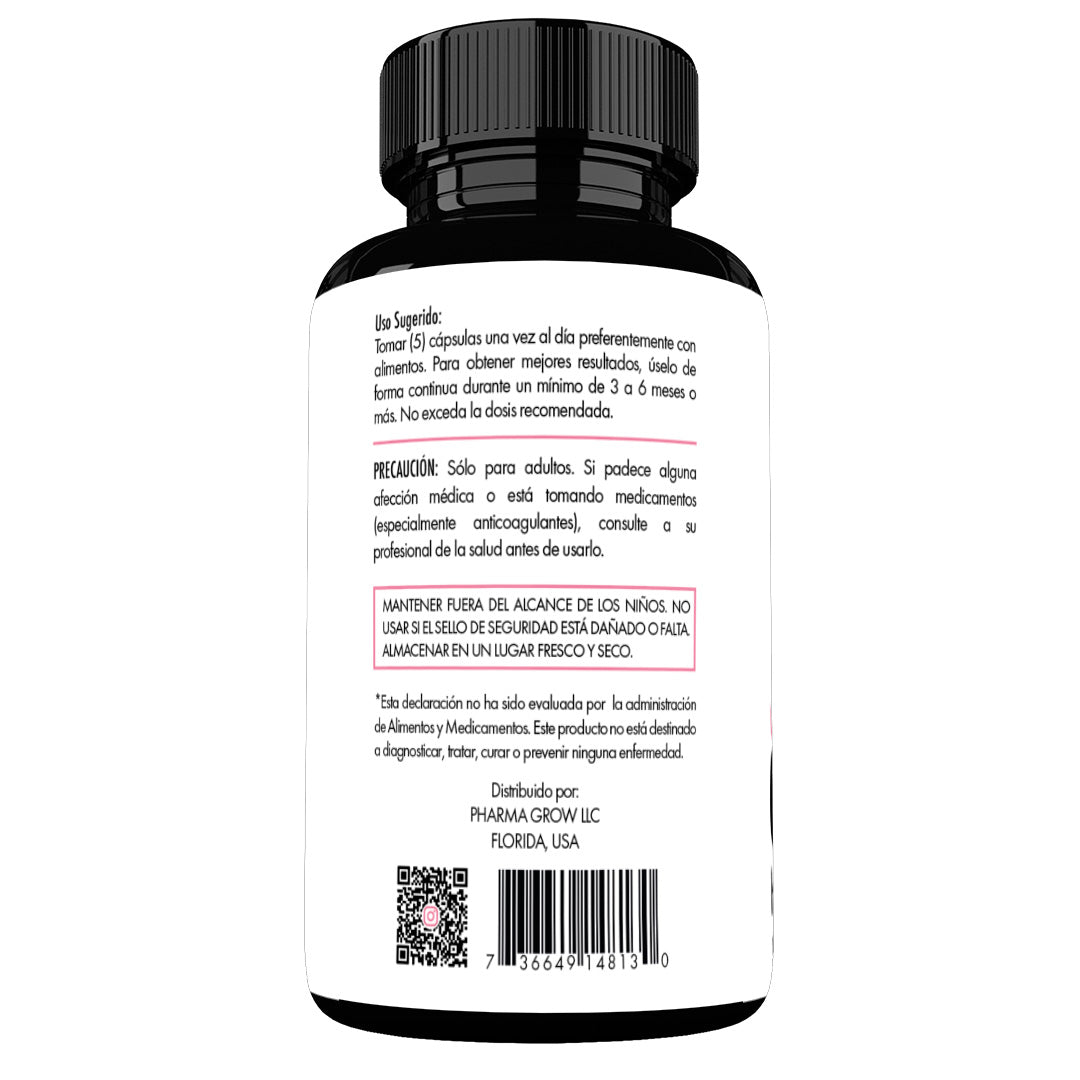 Pharma Grow GROW 360 Hair Vitamins – Suplemento para la Caída y Fortalecimiento del Cabello para Mujeres - Pharma Grow