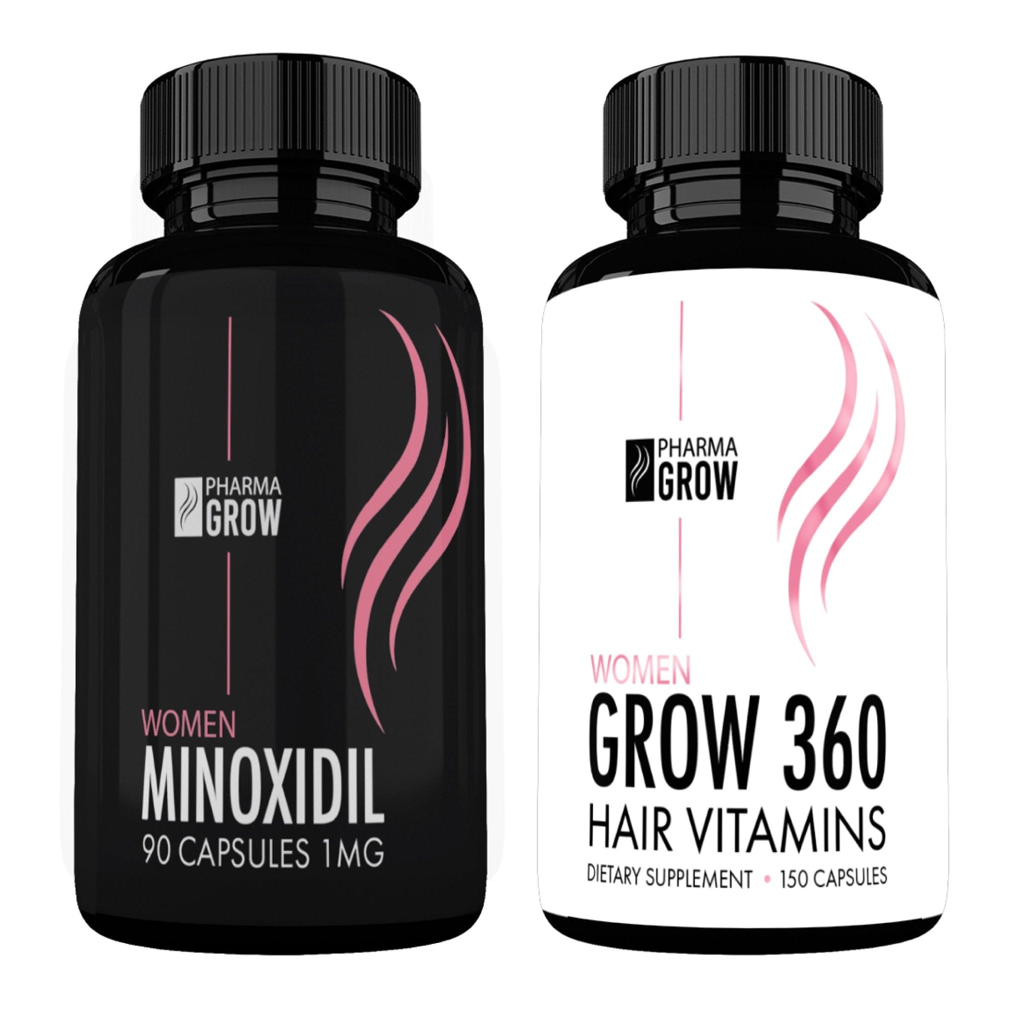 Pharma Grow Kit Minoxidil 1 mg + Hair Vitamins Grow 360 Women - Pharma Grow