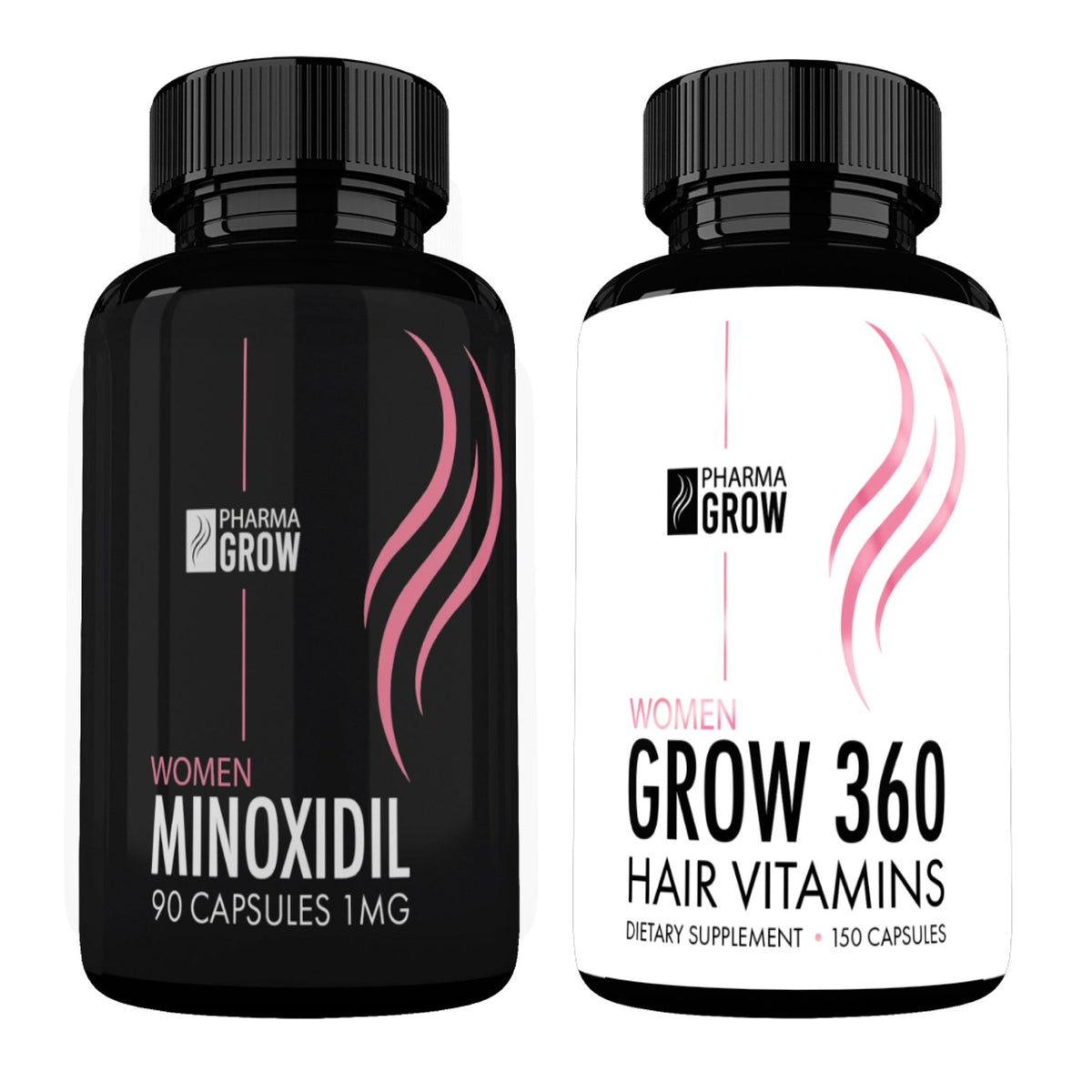 Pharma Grow Kit Minoxidil 1 mg + Hair Vitamins Grow 360 Women - Pharma Grow
