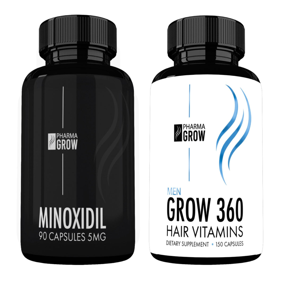 Pharma Grow Kit Minoxidil 5 mg + Hair Vitamins Grow 360 Men - Pharma Grow
