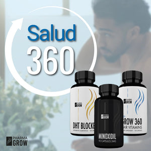 Pharma Grow Kit Minoxidil 5 mg + Hair Vitamins Grow 360 Men + DHT Blocker - Pharma Grow