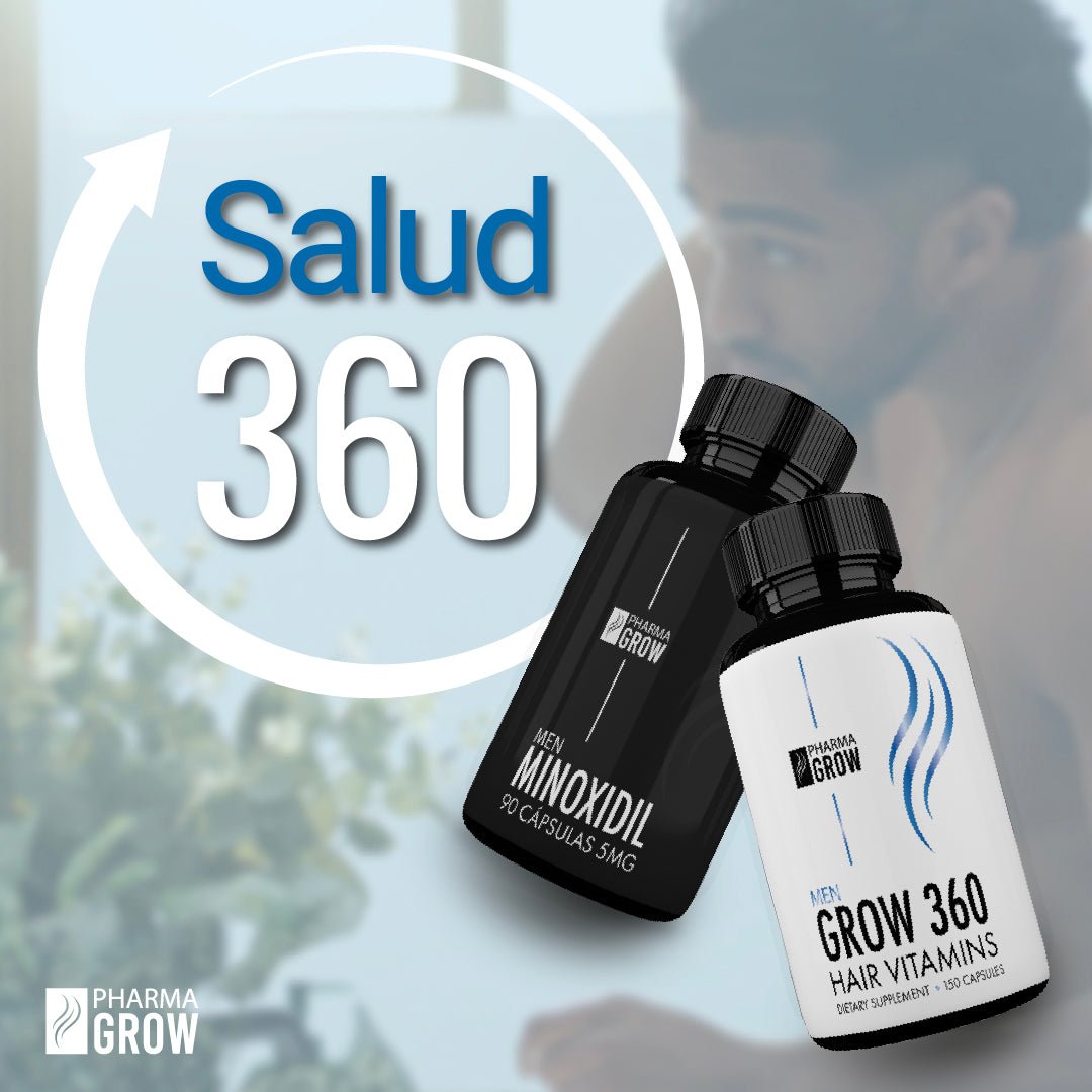 Pharma Grow Kit Minoxidil 5 mg + Hair Vitamins Grow 360 Men - Pharma Grow