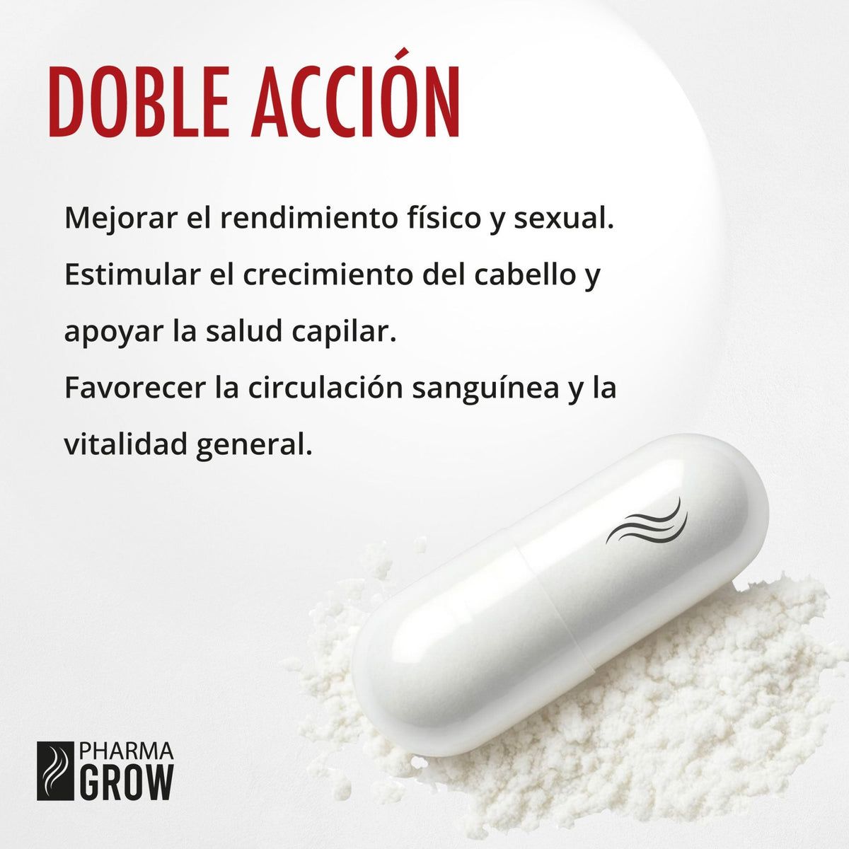 Pharma Grow HardGrow Tadalafil + Minoxidil, Vitalidad, Rendimiento y Crecimiento Capilar para Hombres - Pharma Grow
