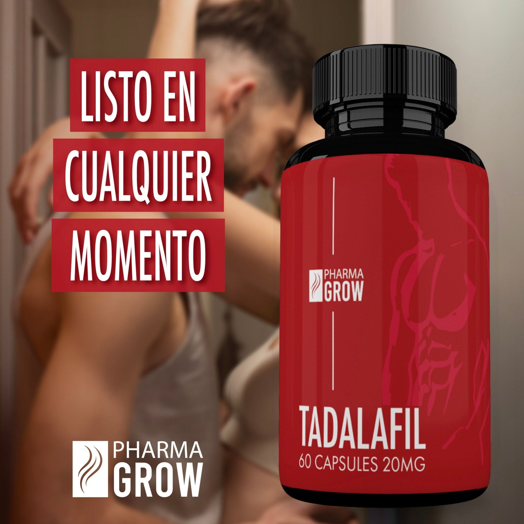 Pharma Grow Tadalafil 20 mg con 60 cápsulas de Cialis genérico - Pharma Grow